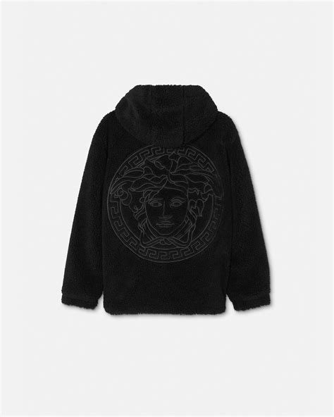 versace couture pullover damen|Versace patch embroidery hoodie.